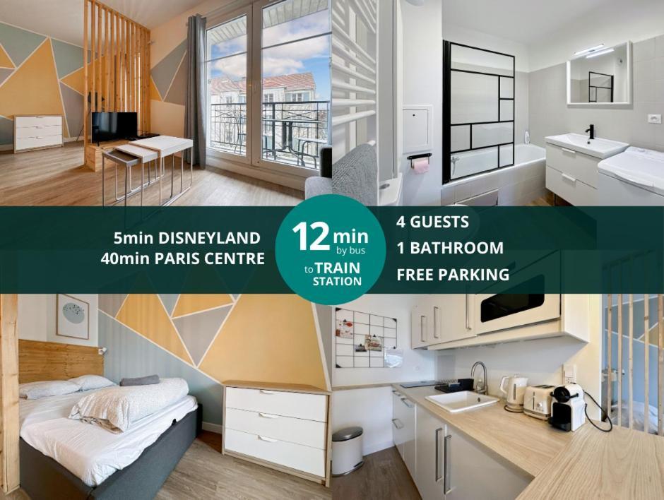 Le Delta Bailly - Appartement Pour 4 Personnes Disneyland Paris Экстерьер фото